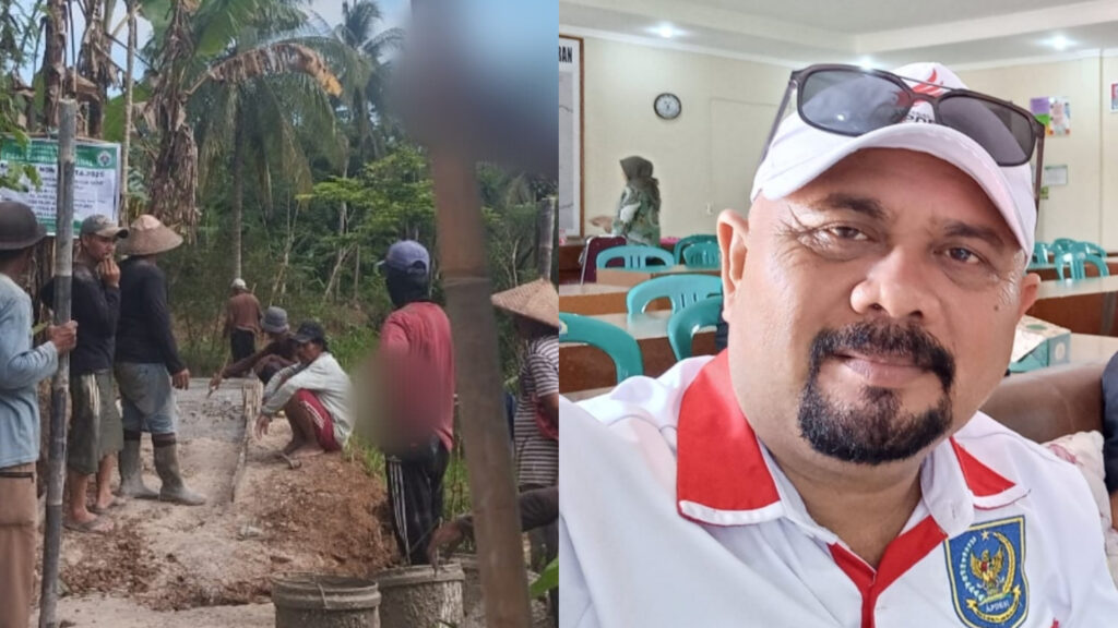 Pemdes Caringin Nuggal dan Warga Kp Cidahu Kompak Bangun Jalan, Kini Hampir Rampung